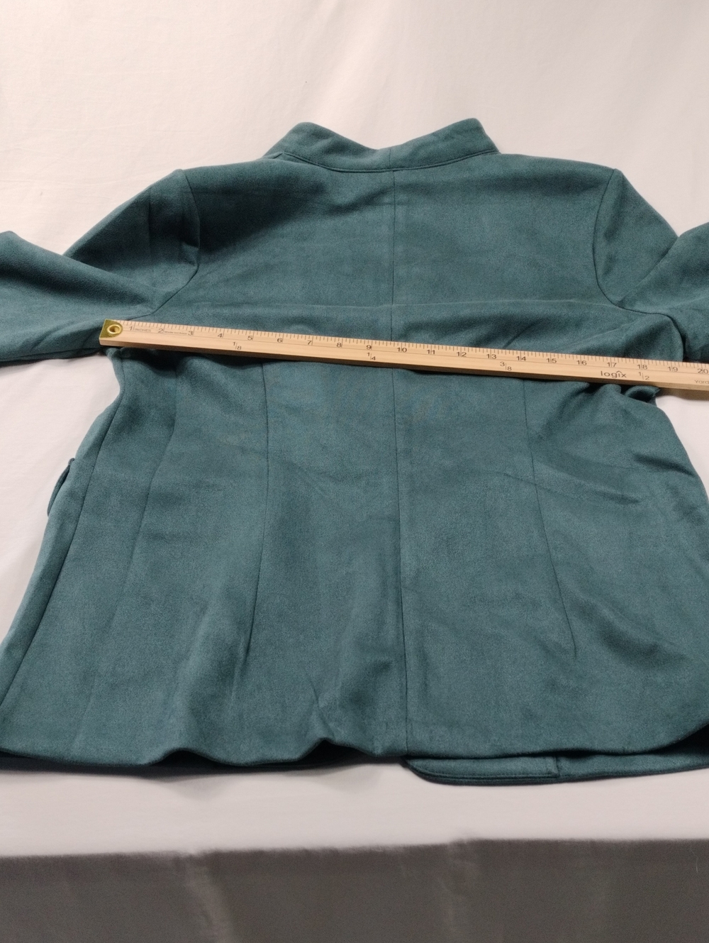 NWT New York & Company Teal Open-Front Women's Blazer Size Large - Picture 11 of 11